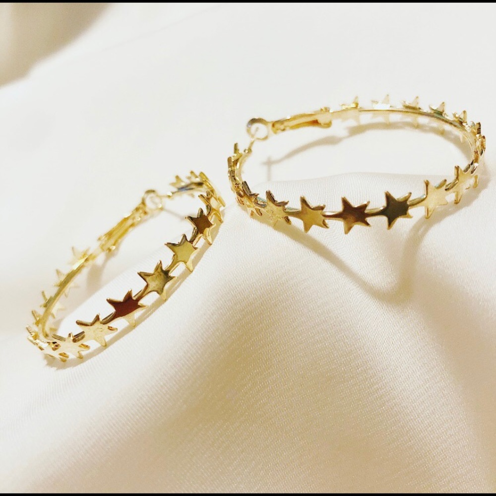 Stars Hoop Earrings